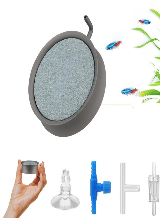 VAYINATO® Stainless Steel (Round) Aquarium Air Plate & Bubble Diffuser - Durable Rust-Resistant Oxygenation System for Fish Tanks & Ponds, Decorative (CQP-002 | 6.6 cm | Ideal for 70 cm Tank) - Image 1